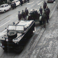 Albert McCormack funeral procession Elizabeth Street Launceston 1966
